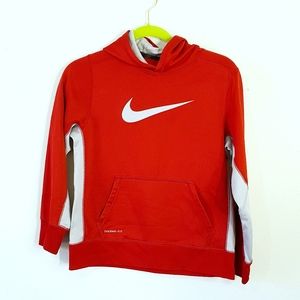 Nike Red Therma Fit Hoodie Sweatshirt